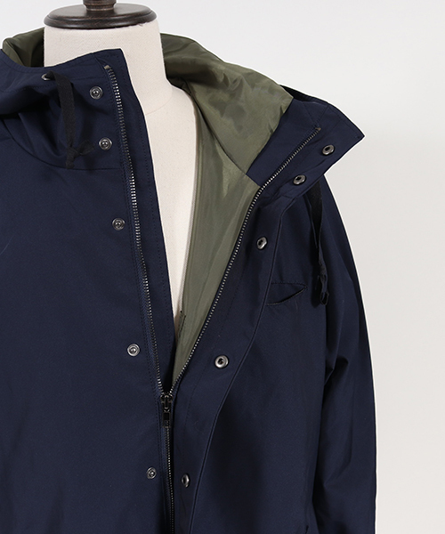 CAMBIO（カンビオ）の「mj5314-ナイロンロングモッズコート（モッズコート・メンズ・カーキ/ネイビー/ブラック・L/M/S）」の6枚目の写真