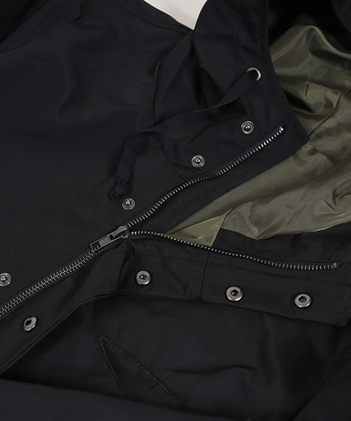 CAMBIO（カンビオ）の「mj5314-ナイロンロングモッズコート（モッズコート・メンズ・カーキ/ネイビー/ブラック・L/M/S）」の9枚目の写真