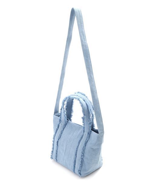 FREE'S MART（フリーズマート）の「スマイルロゴトートバッグ（トートバッグ・レディース・ホワイト/イエロー/ブルー・ﾌﾘ-）」の5枚目の写真