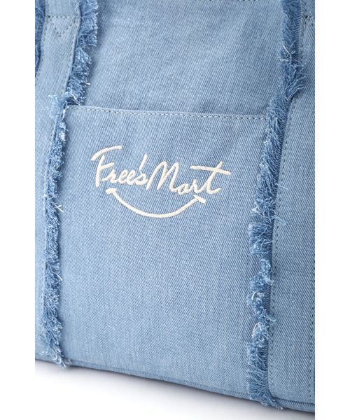 FREE'S MART（フリーズマート）の「スマイルロゴトートバッグ（トートバッグ・レディース・ホワイト/イエロー/ブルー・ﾌﾘ-）」の7枚目の写真