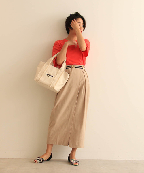 FREE'S MART（フリーズマート）の「スマイルロゴトートバッグ（トートバッグ・レディース・ホワイト/イエロー/ブルー・ﾌﾘ-）」の12枚目の写真