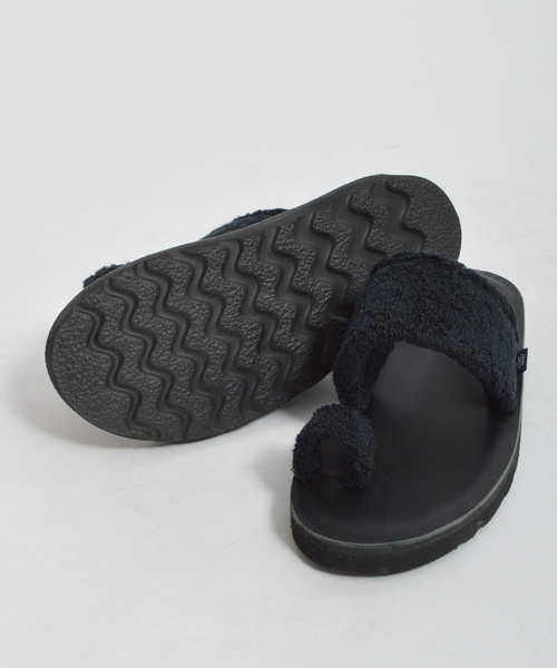 THING FABRICS（シングファブリックス）の「tHING FABRICS/シングファブリックス Tip Top 365 × Cowhide Instep Sandal（サンダル・レディース・ブラック/オフホワイト/イエロー・1/2）」の16枚目の写真