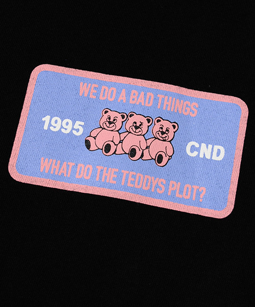 Candy Stripper(キャンディストリッパー)の「LAUGH AND FUN TEDDYS フーディ(Tシャツ/カットソー・レディース・ライトブルー/ブラック/イエロー・2)」の12枚目の写真