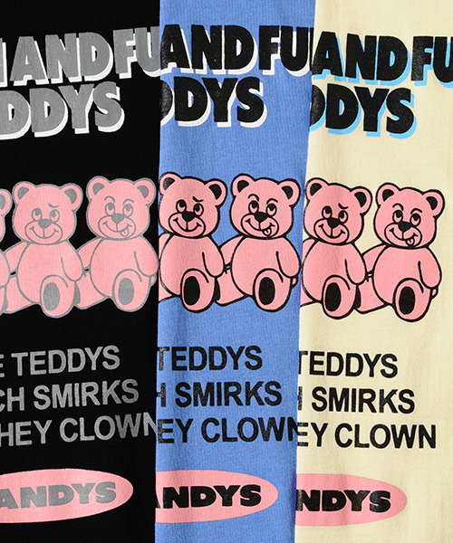 Candy Stripper(キャンディストリッパー)の「LAUGH AND FUN TEDDYS フーディ(Tシャツ/カットソー・レディース・ライトブルー/ブラック/イエロー・2)」の13枚目の写真