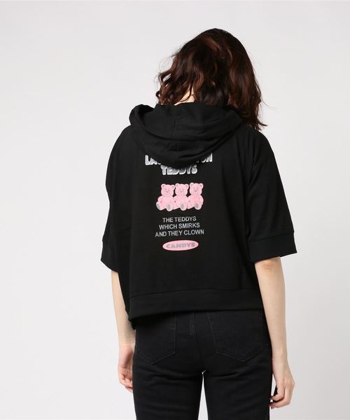 Candy Stripper(キャンディストリッパー)の「LAUGH AND FUN TEDDYS フーディ(Tシャツ/カットソー・レディース・ライトブルー/ブラック/イエロー・2)」の16枚目の写真