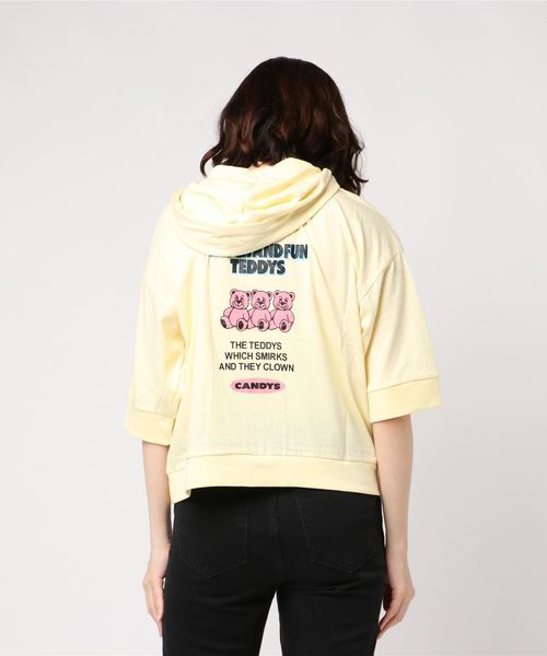 Candy Stripper(キャンディストリッパー)の「LAUGH AND FUN TEDDYS フーディ(Tシャツ/カットソー・レディース・ライトブルー/ブラック/イエロー・2)」の18枚目の写真