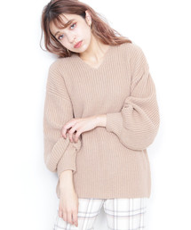 N.（N. Natural Beauty Basic） | アゼゆったりニット(ニット/セーター)