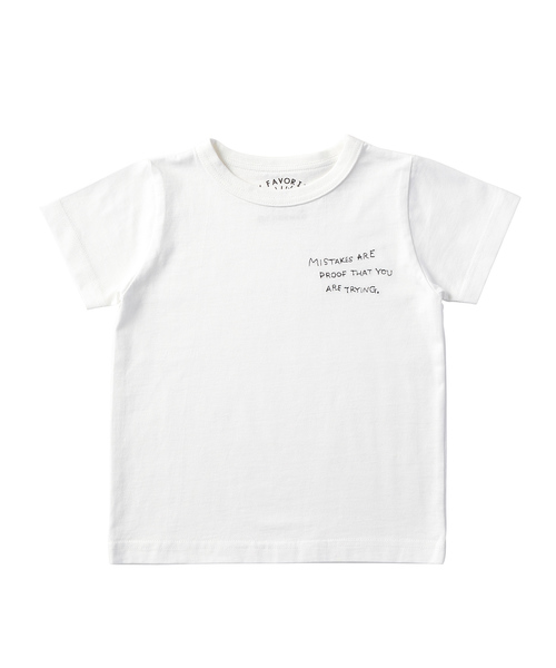 D.fesense（ディーフェセンス）の「【D.fesense /ディーフェセンス】メッセージ刺繍T（Tシャツ/カットソー・キッズ・グレー/ネイビー/オフホワイト・100cm/110cm/80ｃｍ/90cm）」の7枚目の写真