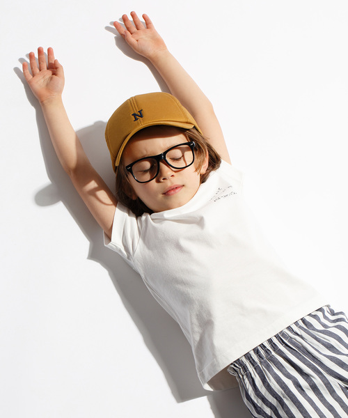 D.fesense（ディーフェセンス）の「【D.fesense /ディーフェセンス】メッセージ刺繍T（Tシャツ/カットソー・キッズ・グレー/ネイビー/オフホワイト・100cm/110cm/80ｃｍ/90cm）」の6枚目の写真