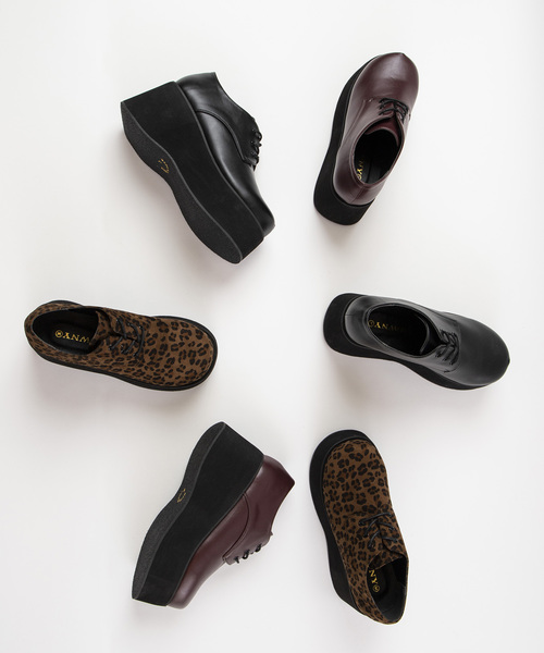 WEGO(ウィゴー)の「WEGO/厚底ボリュームシューズ(ドレスシューズ・レディース・ブラック/その他1/ワイン・MEDIUM/LARGE)」の14枚目の写真