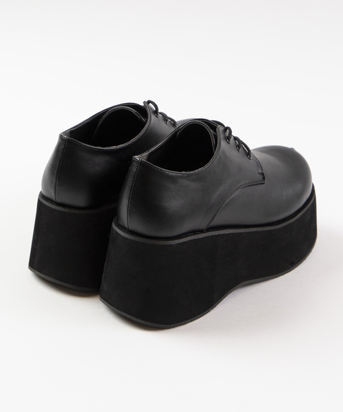 WEGO(ウィゴー)の「WEGO/厚底ボリュームシューズ(ドレスシューズ・レディース・ブラック/その他1/ワイン・MEDIUM/LARGE)」の16枚目の写真