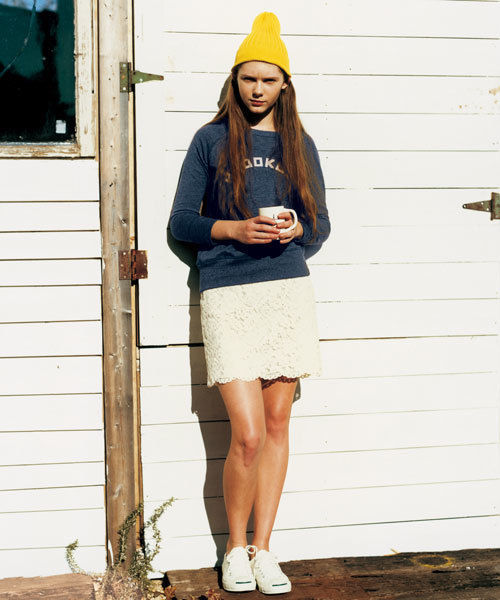 green label relaxing（グリーンレーベルリラクシング）の「GC USA ガーゼ ウラケ プリント POスウェット（スウェット・レディース・オフホワイト/グレー/ネイビー・フリー）」の14枚目の写真