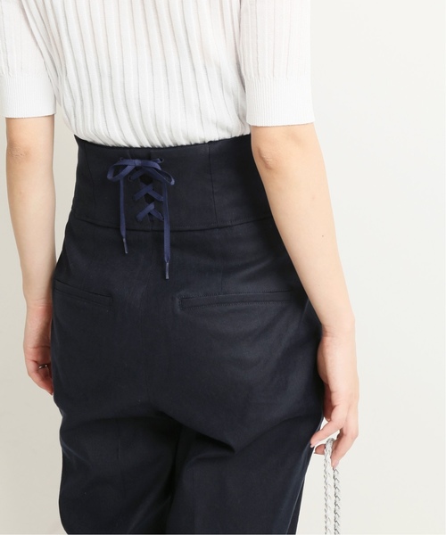 VERMEIL par iena(ヴェルメイユパーイエナ)の「麻混 バックリボンパンツ◆(その他パンツ・レディース・ベージュ/ネイビー/パープル・40/38)」の15枚目の写真
