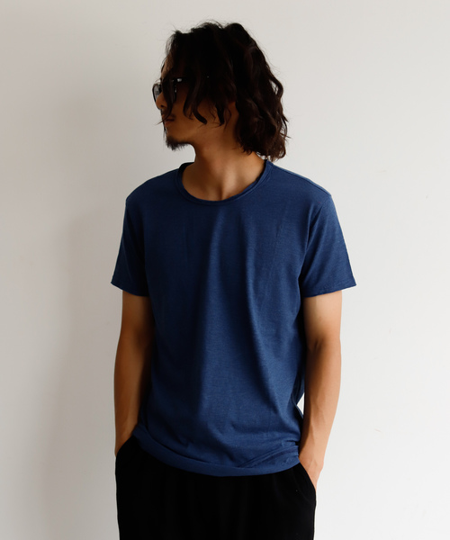 Auntie Rosa Holiday（アンティローザホリデー）の「【Holiday】カットオフクルーネックtee（Tシャツ/カットソー・メンズ・ライトブルー/グレー/ブルー・MEDIUM/LARGE/X-LARGE）」の2枚目の写真