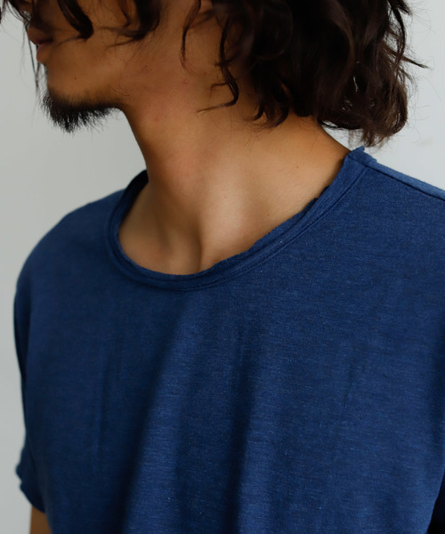 Auntie Rosa Holiday（アンティローザホリデー）の「【Holiday】カットオフクルーネックtee（Tシャツ/カットソー・メンズ・ライトブルー/グレー/ブルー・MEDIUM/LARGE/X-LARGE）」の8枚目の写真