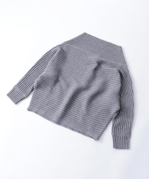 Chaco closet（チャコ クローゼット）の「リラクシングドルマンスリーブリブニットプルオーバー（ニット/セーター・レディース・ブラック/ベージュ/パープル/グレー/オフホワイト/ピンク・FREE）」の10枚目の写真