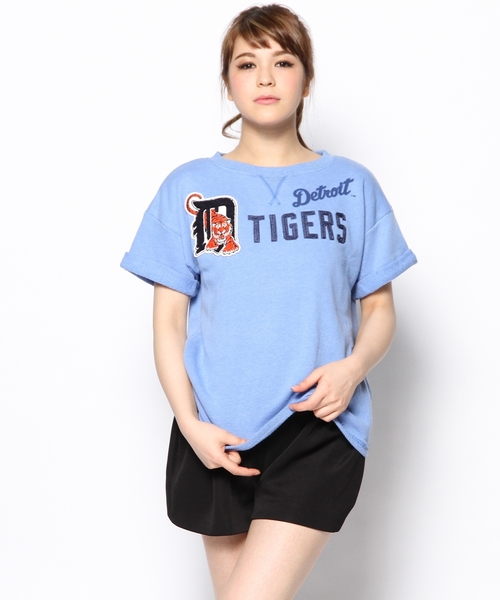 LB-03(エルビー・ゼロスリー)の「MLB TG ROLL BACK PILE(Tシャツ/カットソー・レディース・グレー系/ピンク系/ブルー系・FREE)」の3枚目の写真
