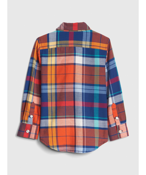 GAP（ギャップ）の「チェック長袖シャツ (幼児)（シャツ/ブラウス・キッズ・イエロー/オレンジ/グリーン/グリーン系その他・18-24M/3 YRS/12-18M/2 YRS/4 YRS/5 YRS）」の5枚目の写真