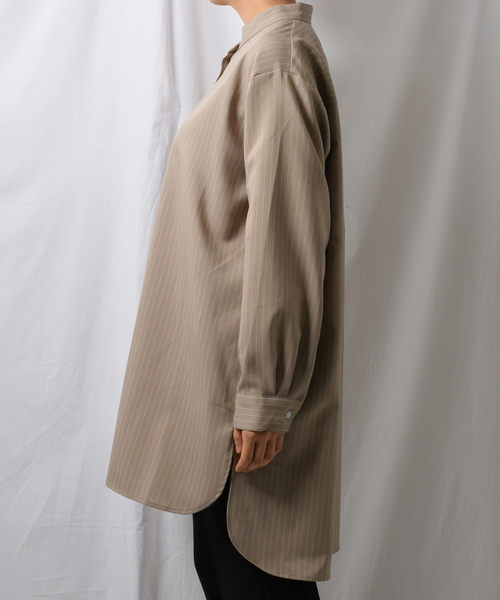 Ambre Neige（アンブルネージュ）の「バンドカラーシャツ【WEB/EC限定商品】（シャツ/ブラウス・レディース・ベージュ/オフホワイト/スモークピンク・FREE）」の13枚目の写真