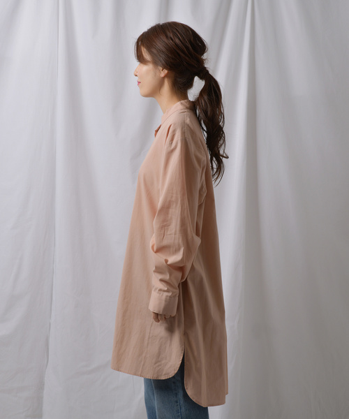 Ambre Neige（アンブルネージュ）の「バンドカラーシャツ【WEB/EC限定商品】（シャツ/ブラウス・レディース・ベージュ/オフホワイト/スモークピンク・FREE）」の9枚目の写真
