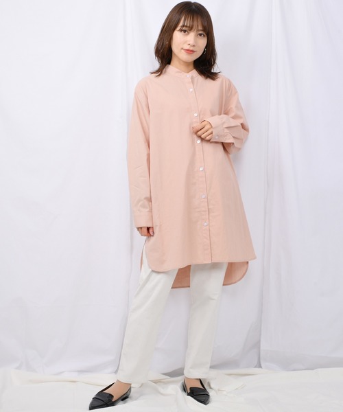 Ambre Neige（アンブルネージュ）の「バンドカラーシャツ【WEB/EC限定商品】（シャツ/ブラウス・レディース・ベージュ/オフホワイト/スモークピンク・FREE）」の14枚目の写真