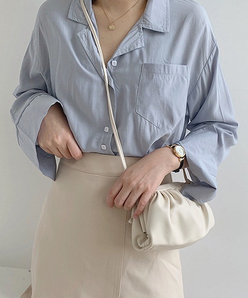 chuclla（チュクラ）の「【chuclla】【2019AW】2way ギャザー ショルダーバッグ cha139（ショルダーバッグ・レディース・ブラック/カーキ/アイボリー/タン/グレイッシュベージュ・FREE）」の2枚目の写真