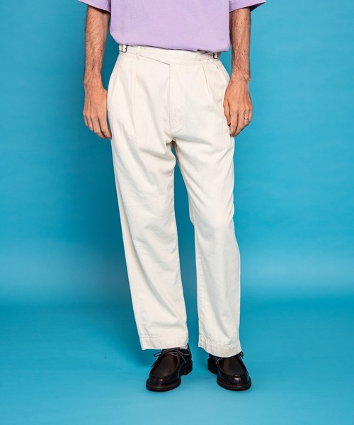 MR.OLIVE（ミスターオリーブ）の「8oz UNEVENNESS ライト デニム / グルカ ワイド パンツ（その他パンツ・メンズ・インディゴブルー/ナチュラル・SMALL/MEDIUM/LARGE）」の4枚目の写真