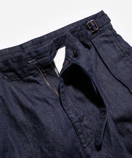 MR.OLIVE（ミスターオリーブ）の「8oz UNEVENNESS ライト デニム / グルカ ワイド パンツ（その他パンツ・メンズ・インディゴブルー/ナチュラル・SMALL/MEDIUM/LARGE）」の10枚目の写真