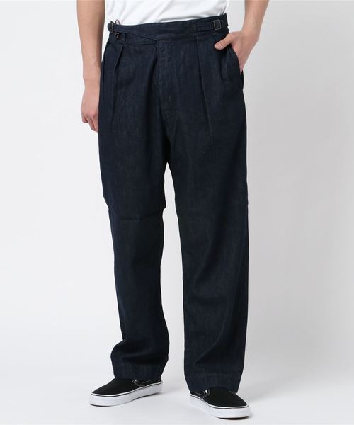 MR.OLIVE（ミスターオリーブ）の「8oz UNEVENNESS ライト デニム / グルカ ワイド パンツ（その他パンツ・メンズ・インディゴブルー/ナチュラル・SMALL/MEDIUM/LARGE）」の16枚目の写真