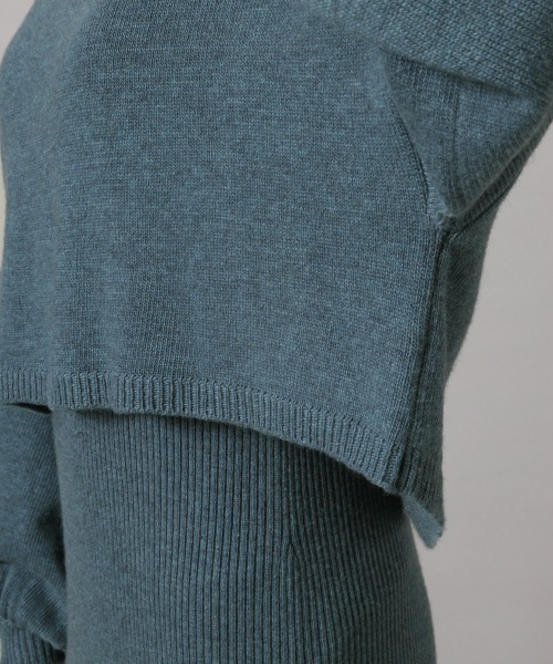 LOWRYS FARM(ローリーズファーム)の「レイヤード2Pワンピ 860422(ワンピース・レディース・ブラウン/ベージュ/ブルー/グレー/キャメル・FREE)」の11枚目の写真