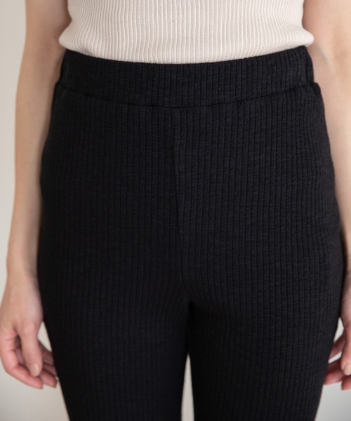 Munich(ミューニック)の「ストレッチスラブリブ スリットレギンス【セットアップ可】(その他パンツ・レディース・ブラック/カーキ/アイボリー・FREE)」の19枚目の写真