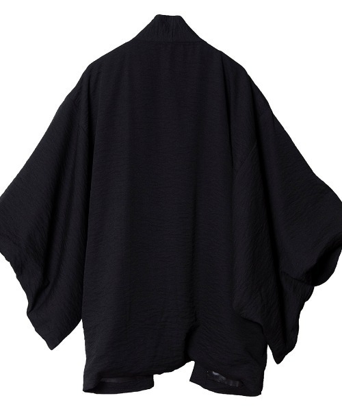 NO ID.(ノーアイディ)の「mcg2563-ワイドスリーブガウン(カーディガン/ボレロ・メンズ・ブラック/グレー・ONE SIZE)」の6枚目の写真