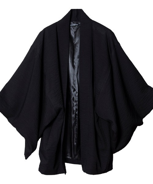 NO ID.(ノーアイディ)の「mcg2563-ワイドスリーブガウン(カーディガン/ボレロ・メンズ・ブラック/グレー・ONE SIZE)」の9枚目の写真