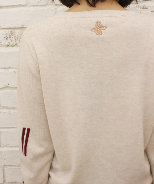 Kastane（カスタネ）の「【Kastane】インターシャプルオーバー（ニット/セーター・レディース・ベージュ/ネイビー・FREE）」の8枚目の写真