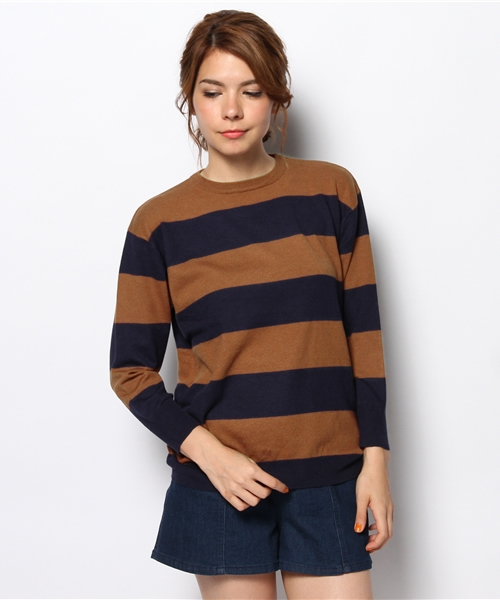 Kastane（カスタネ）の「【Kastane】ボーダープルオーバー（ニット/セーター・レディース・レッド/ネイビー/キャメル・FREE）」の11枚目の写真