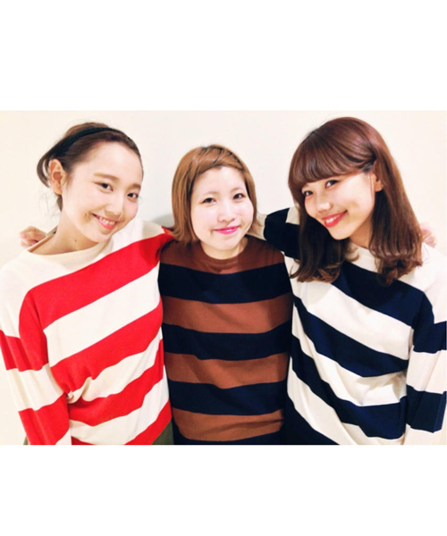 Kastane（カスタネ）の「【Kastane】ボーダープルオーバー（ニット/セーター・レディース・レッド/ネイビー/キャメル・FREE）」の13枚目の写真