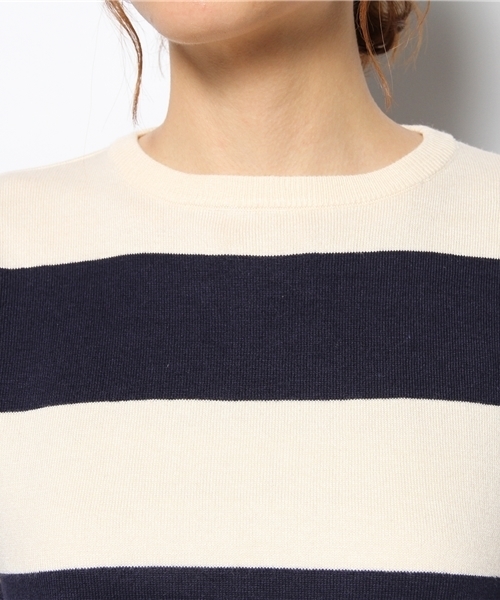 Kastane（カスタネ）の「【Kastane】ボーダープルオーバー（ニット/セーター・レディース・レッド/ネイビー/キャメル・FREE）」の7枚目の写真