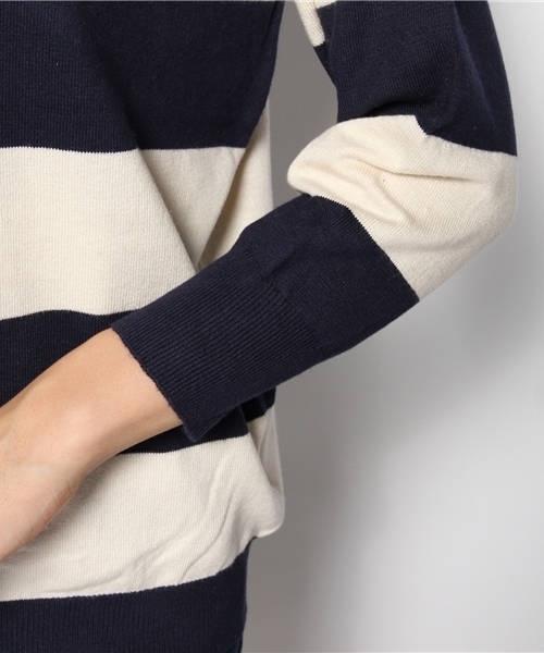 Kastane（カスタネ）の「【Kastane】ボーダープルオーバー（ニット/セーター・レディース・レッド/ネイビー/キャメル・FREE）」の8枚目の写真