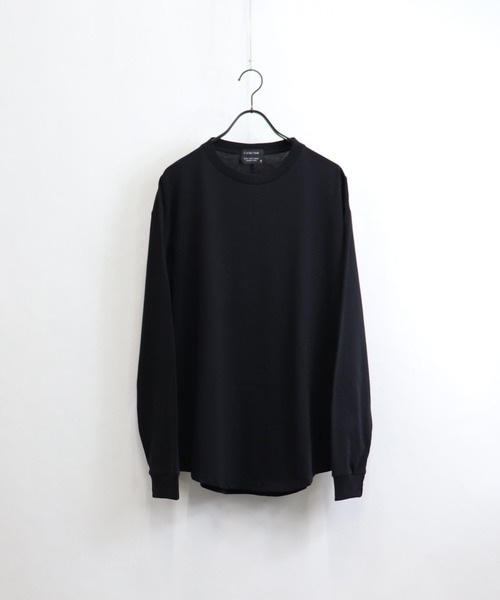 Confirm（コンファーム）の「Confirm / コンファーム ラウンドテールロンT（Tシャツ/カットソー・メンズ・ベージュ/ホワイト/サックスブルー/ブラック/パープル・M/L）」の3枚目の写真