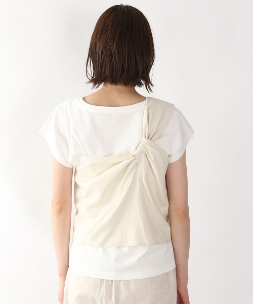 LOWRYS FARM（ローリーズファーム）の「【セットアイテム】アシメ２Ｐプルオーバー　881223（Tシャツ/カットソー・レディース・チャコールグレー/ライトグレー/ブラウン/イエロー・FREE）」の13枚目の写真