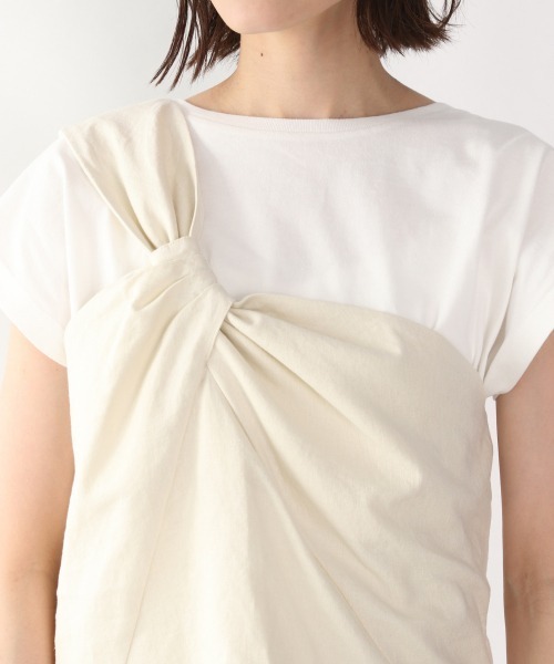 LOWRYS FARM（ローリーズファーム）の「【セットアイテム】アシメ２Ｐプルオーバー　881223（Tシャツ/カットソー・レディース・チャコールグレー/ライトグレー/ブラウン/イエロー・FREE）」の14枚目の写真