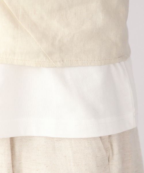 LOWRYS FARM（ローリーズファーム）の「【セットアイテム】アシメ２Ｐプルオーバー　881223（Tシャツ/カットソー・レディース・チャコールグレー/ライトグレー/ブラウン/イエロー・FREE）」の17枚目の写真