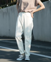 Chillfar | ハイウエストストレッチ バルーン ツイル/デニムパンツ(デニムパンツ)