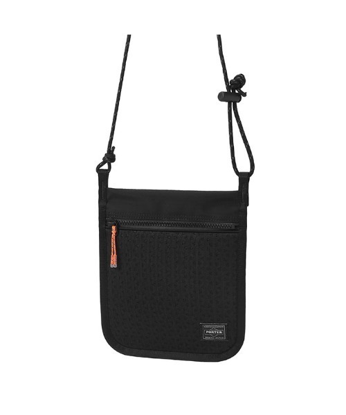 PORTER(ポーター)の「ヘキサリア サコッシュ(ショルダーバッグ・メンズ・ブラック/ネイビー/フューシャピンク・FREE)」の2枚目の写真