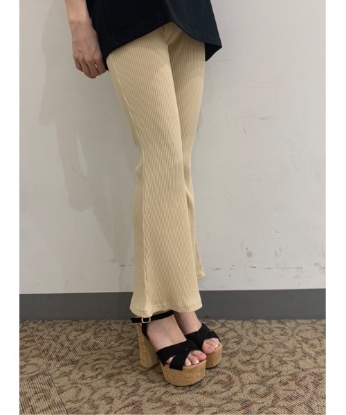 one way（ワンウェイ）の「フレアレギパン（その他パンツ・レディース・ブラック/ブラウン/ベージュ・FREE）」の6枚目の写真