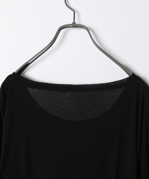 BAYFLOW（ベイフロー）の「シアーロングＴシャツ（Tシャツ/カットソー・レディース・ブラック/ライトグリーン・FREE）」の6枚目の写真