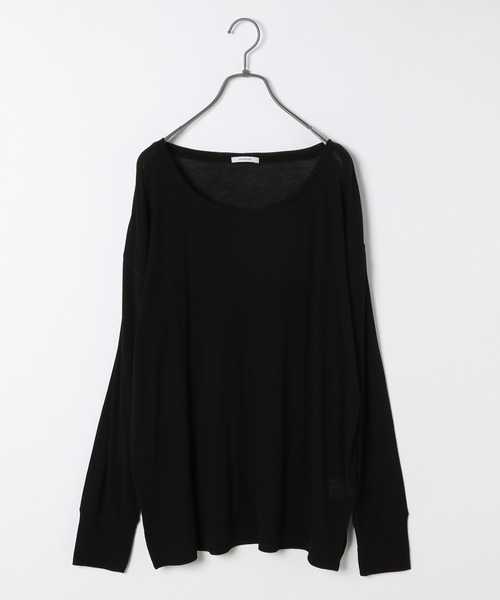 BAYFLOW（ベイフロー）の「シアーロングＴシャツ（Tシャツ/カットソー・レディース・ブラック/ライトグリーン・FREE）」の13枚目の写真