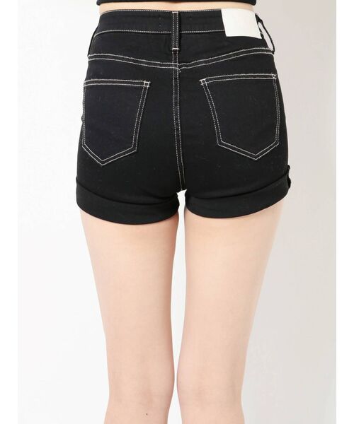 GYDA(ジェイダ)の「ワンウォッシュH/Wデニムショーパン(デニムパンツ・レディース・ブラック/インディゴブルー・SMALL/MEDIUM/X-SMALL)」の19枚目の写真