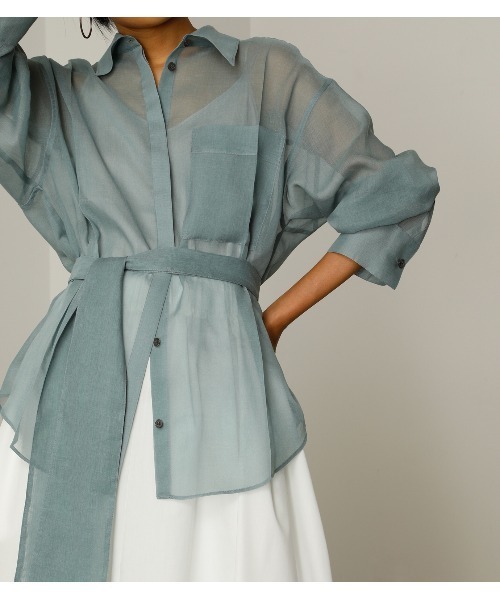 LE CIEL BLEU（ルシェルブルー）の「Voile Bow Shirt（シャツ/ブラウス 
