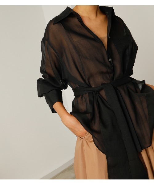 LE CIEL BLEU（ルシェルブルー）の「Voile Bow Shirt（シャツ/ブラウス 